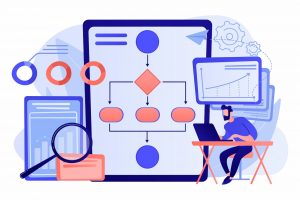 なんらかの構造をイメージしたイラスト