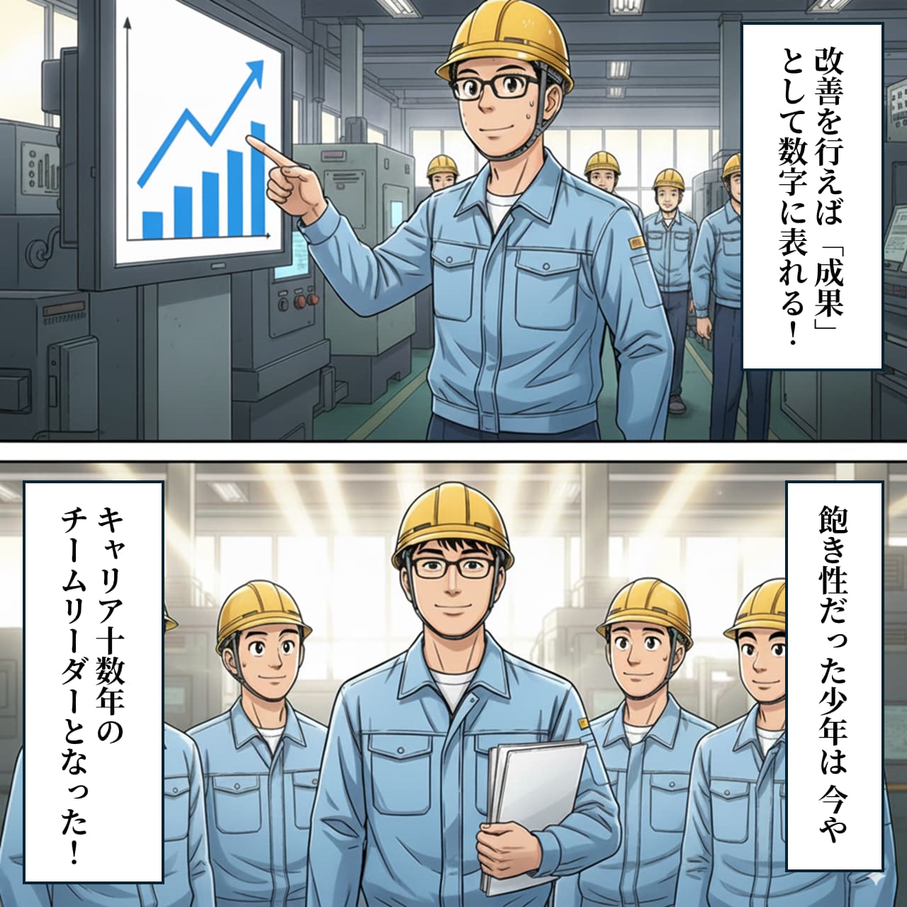 4コママンガの3,4コマ目