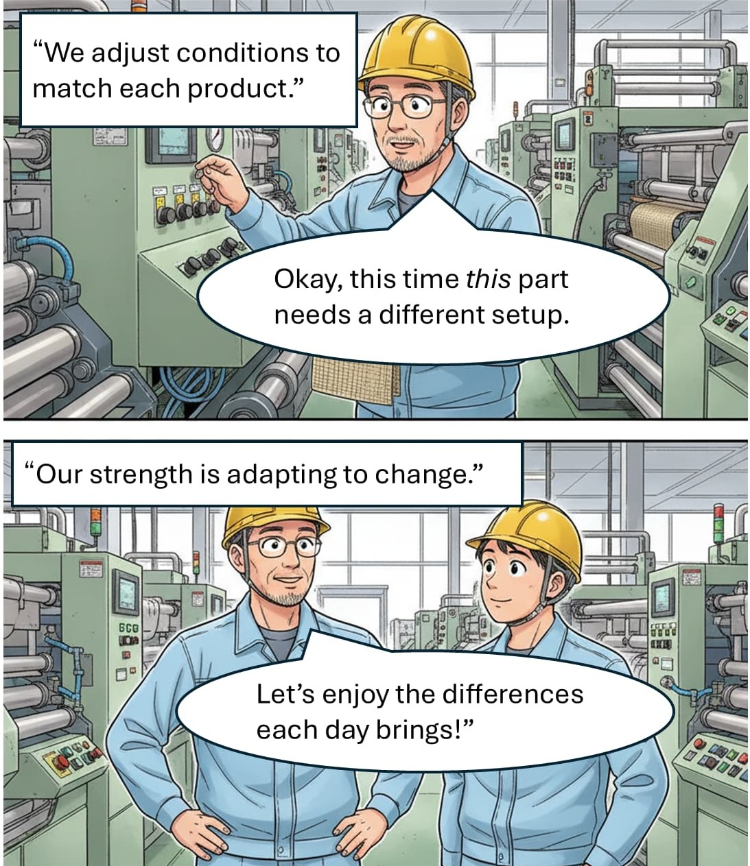 ”4panel-comic”Production-sites-ability-to-adjust | HIROSE PAPER MFG. CO ...