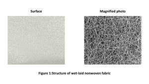 Figure1:Structure of wet-laid nonwoven fabric